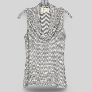 Anthropologie Deletta Textured Cowl Neck Top